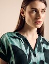 Street One Blouseshirt with Print - Hunter Green
