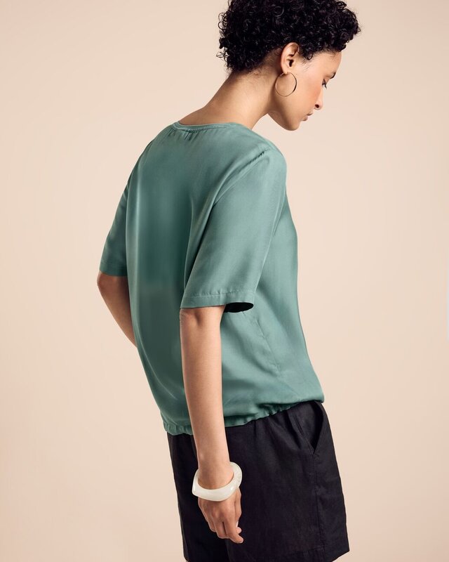 Street One Shirt met Trekkoord - Seafoam Green
