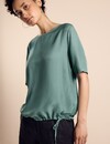 Street One Shirt with Drawstring - Seafoam Green