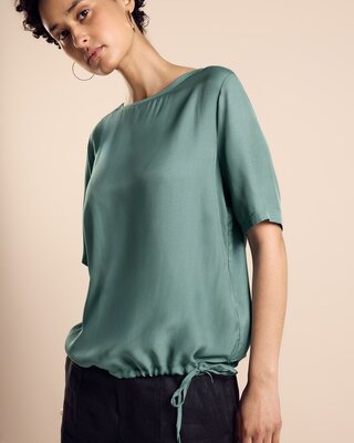 Street One Shirt met Trekkoord - Seafoam Green