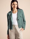 Street One Short Trenchcoat - Seafoam Green