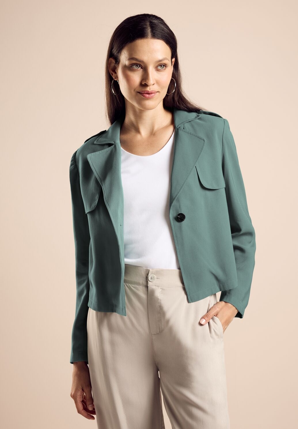 Street One A101213 Women's Trench Coat, Strong red, 44 Street One A101213 Women's Trench Coat, Strong red, 44