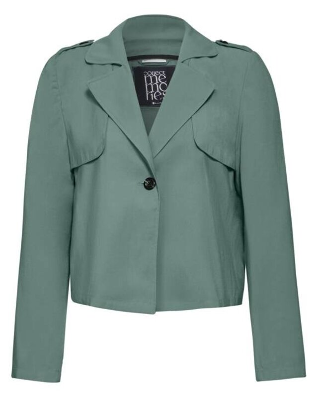 Street One Korte Trenchcoat - Seafoam Green