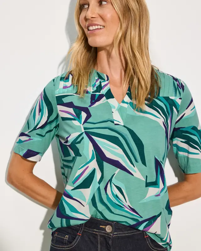 Cecil Tuniekshirt met Print - Adriatic Green