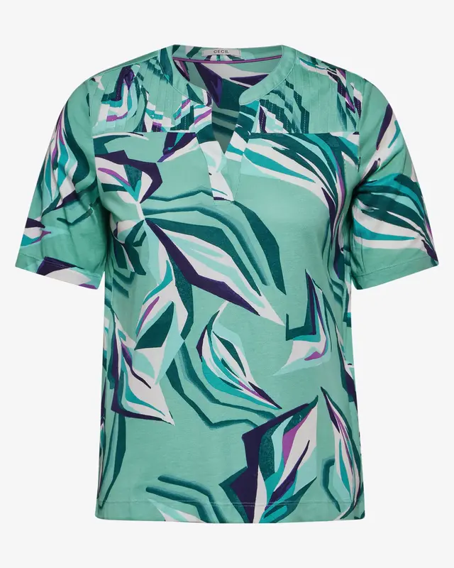 Cecil Tunikashirt mit Print - Adriatic Green