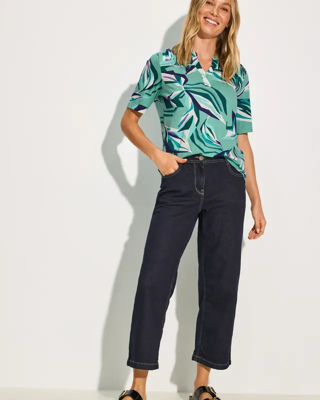 Cecil Tuniekshirt met Print - Adriatic Green