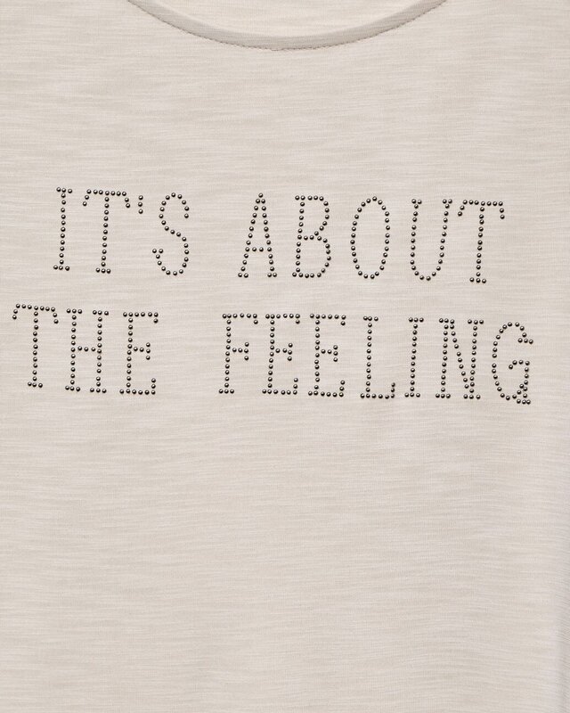 Street One Shirt met Belettering - Smooth Sand Beige