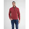 Troyer Sweatshirt van Gestructureerde Kwaliteit - Deep Garnet Red