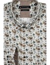 Giordano Button-Down Flower Print Shirt - White