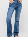 Angels Jeanswear Leni Flared - Mid Blue Random Used