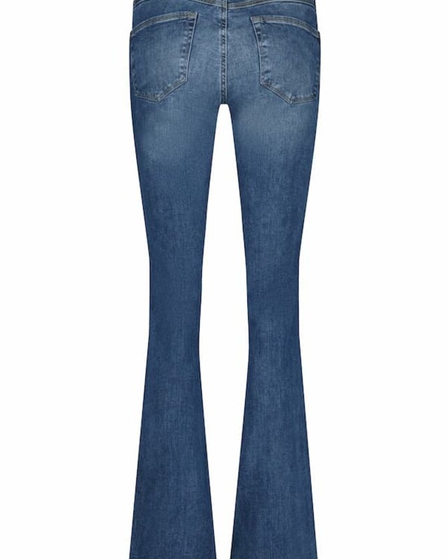 Angels Jeanswear Leni Flared - Mid Blue Random Used