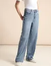 Street One Jeans mit Wide Legs - Light Blue Washed