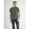 T-Shirt with Round Neckline - Chilled Olive