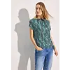 T-Shirt mit Burn-Out Look - Fir Green