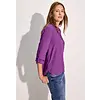 Bluse mit Umschlag - Iced Violet