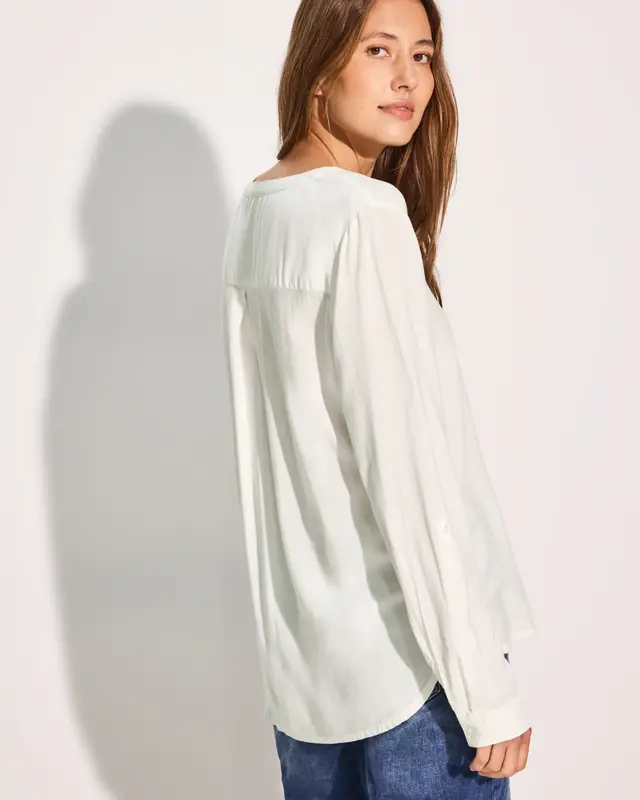 Cecil Blouse met Omslag - Vanilla White
