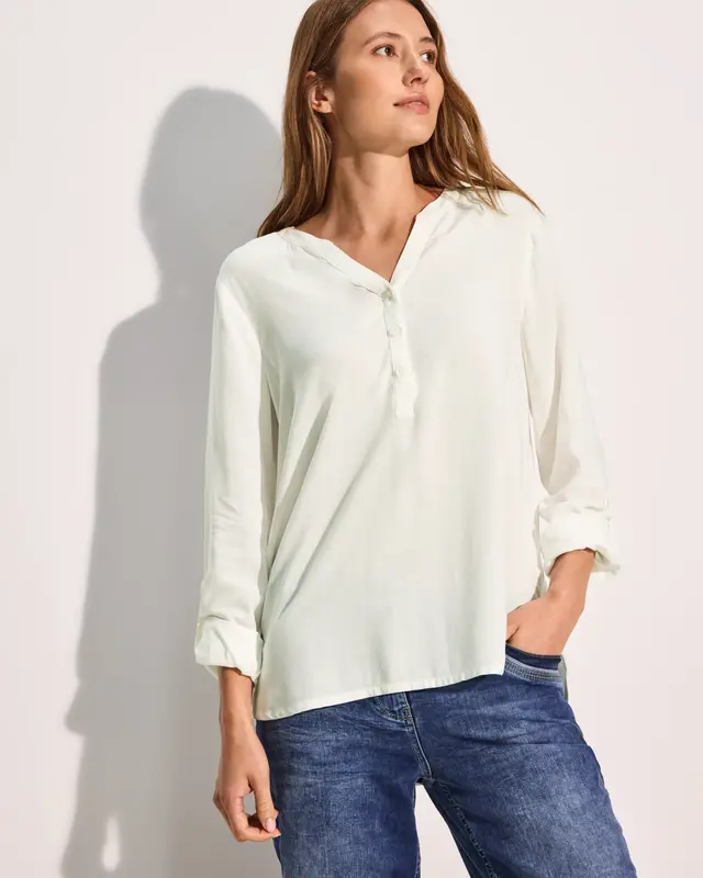 Cecil Blouse met Omslag - Vanilla White