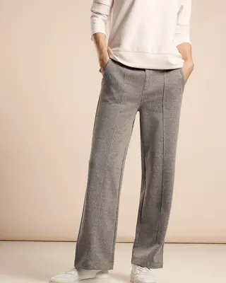 Street One Jacquard Hose im Casual Fit - Black