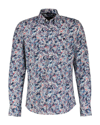 Lerros Print Shirt with Stretch - Frosted Blue