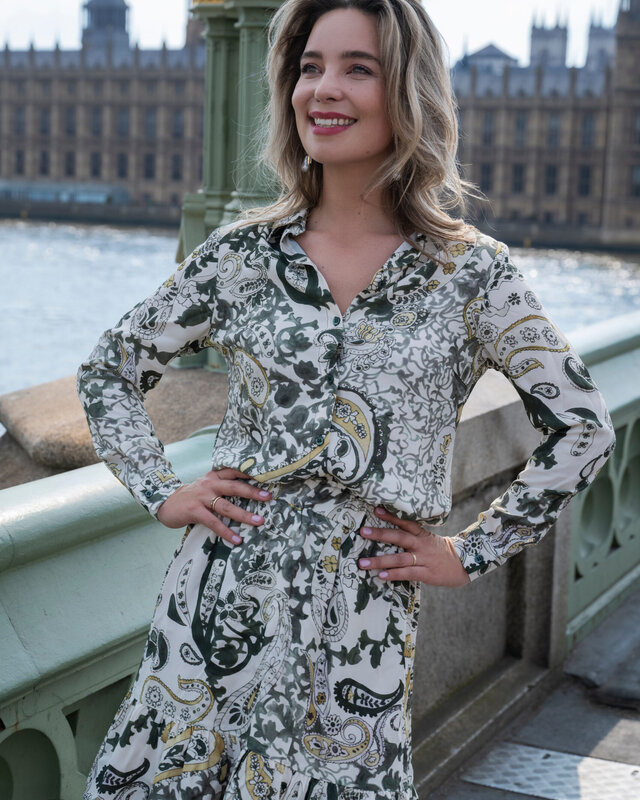 Elvira Collections Dress Olivia - Paisley Green