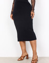 Soyaconcept Knit Skirt Kanita 9 - Black