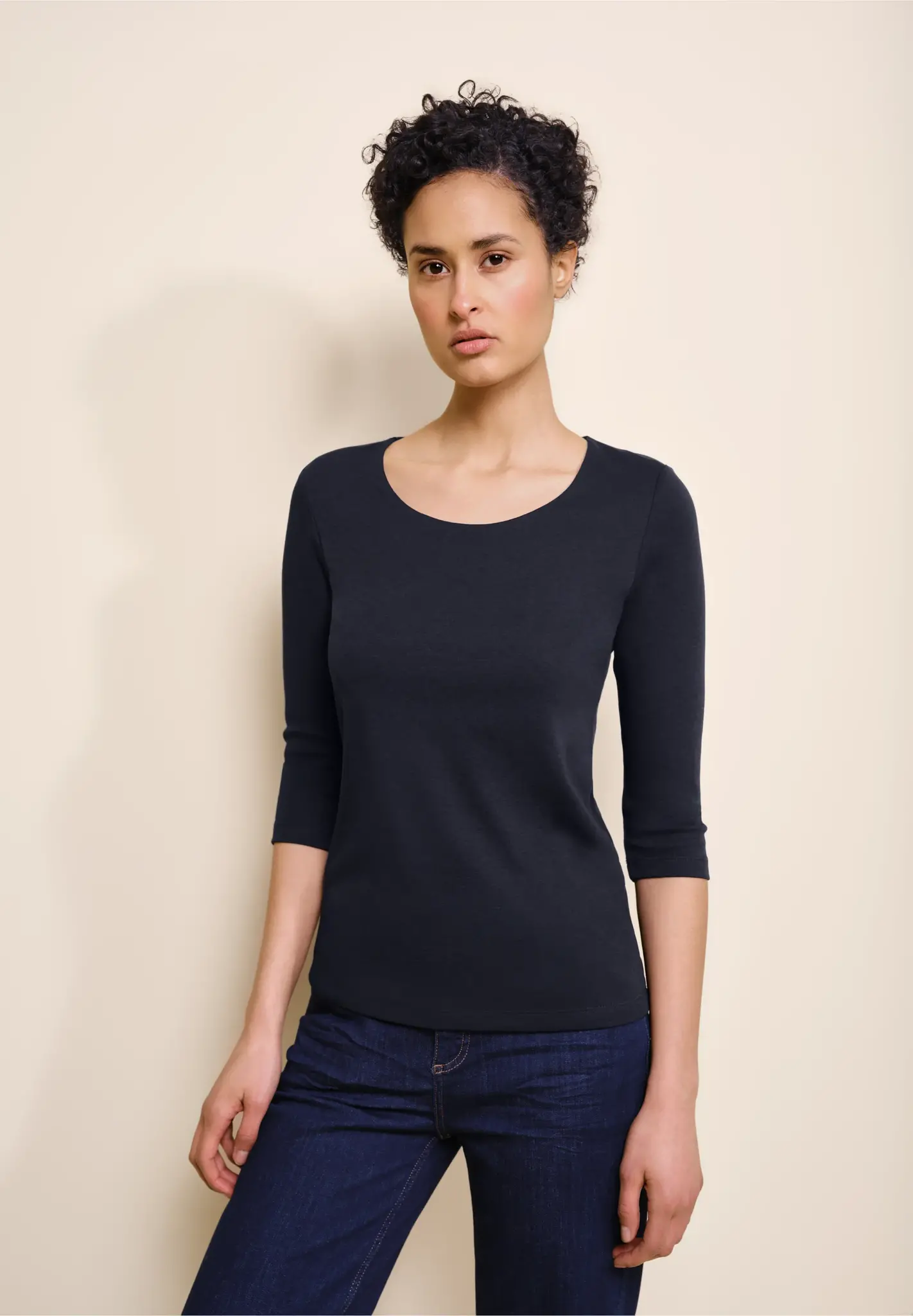 Maglione basic in maglia tinta unita - blu scuro - - 13.00