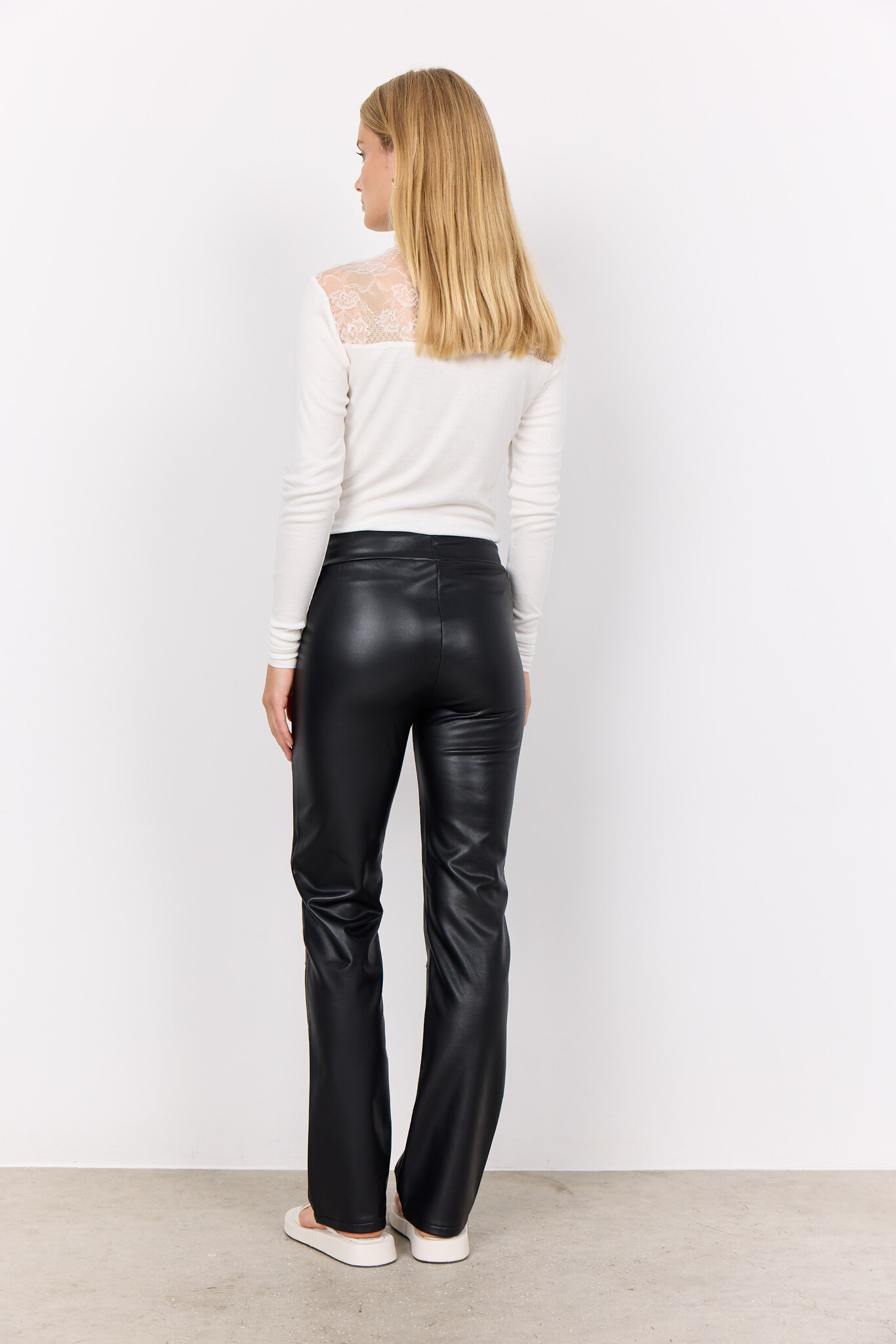 Soyaconcept Imitation Leather Pants Haida 1 - Black | - Cotton Blues