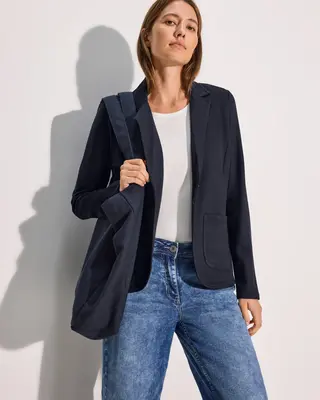 Cecil Basic Structured Blazer - Universal Blue