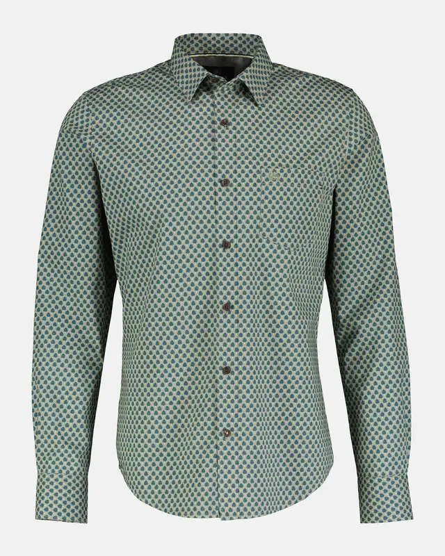 Lerros Ton-Sur-Ton Overhemd - Gentle Reed