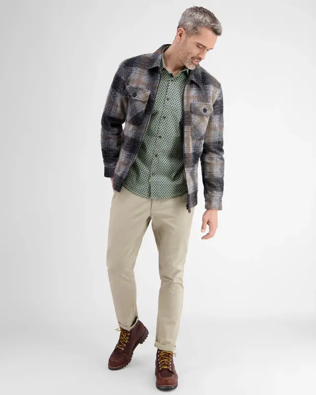 Lerros Ton-Sur-Ton Hemd - Gentle Reed