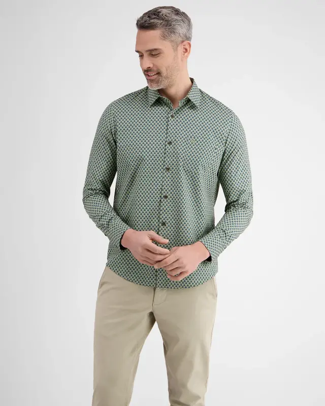 Lerros Ton-Sur-Ton Overhemd - Gentle Reed