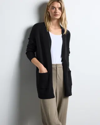 Street One Offener Cardigan - Black