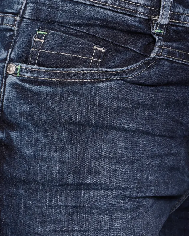 Cecil Slim Fit Jeans Toronto Straight - Mid Blue Wash