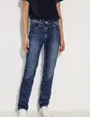 Cecil Slim Fit Jeans Toronto Straight - Mid Blue Wash