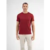 Basic T-Shirt met Ronde Hals - Deep Garnet Red