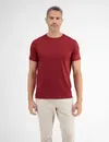 Lerros Basic T-Shirt met Ronde Hals - Deep Garnet Red