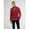 Sweatcardigan - Deep Garnet Red