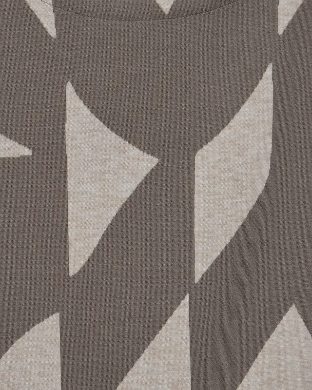 Street One Jacquard Shirt - Rich Mocca