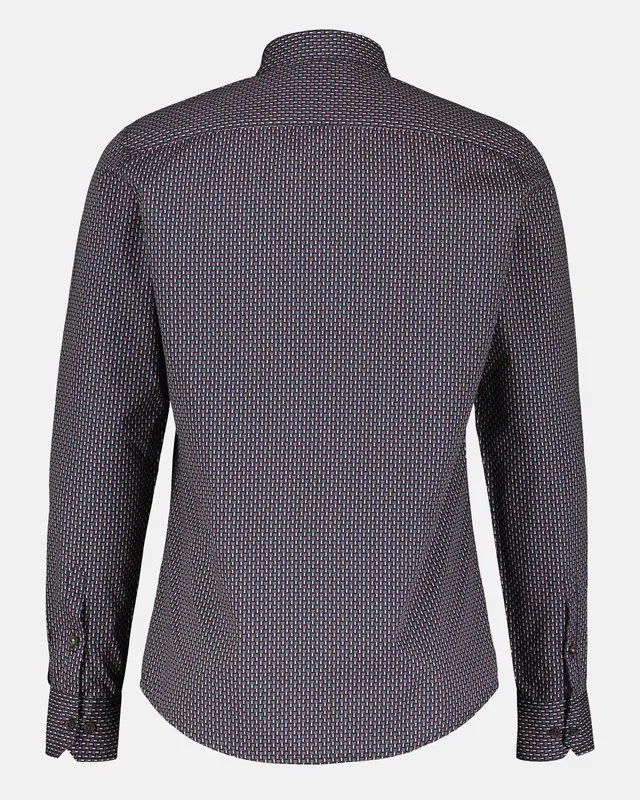 Lerros Geometric Print Shirt - Classic Navy
