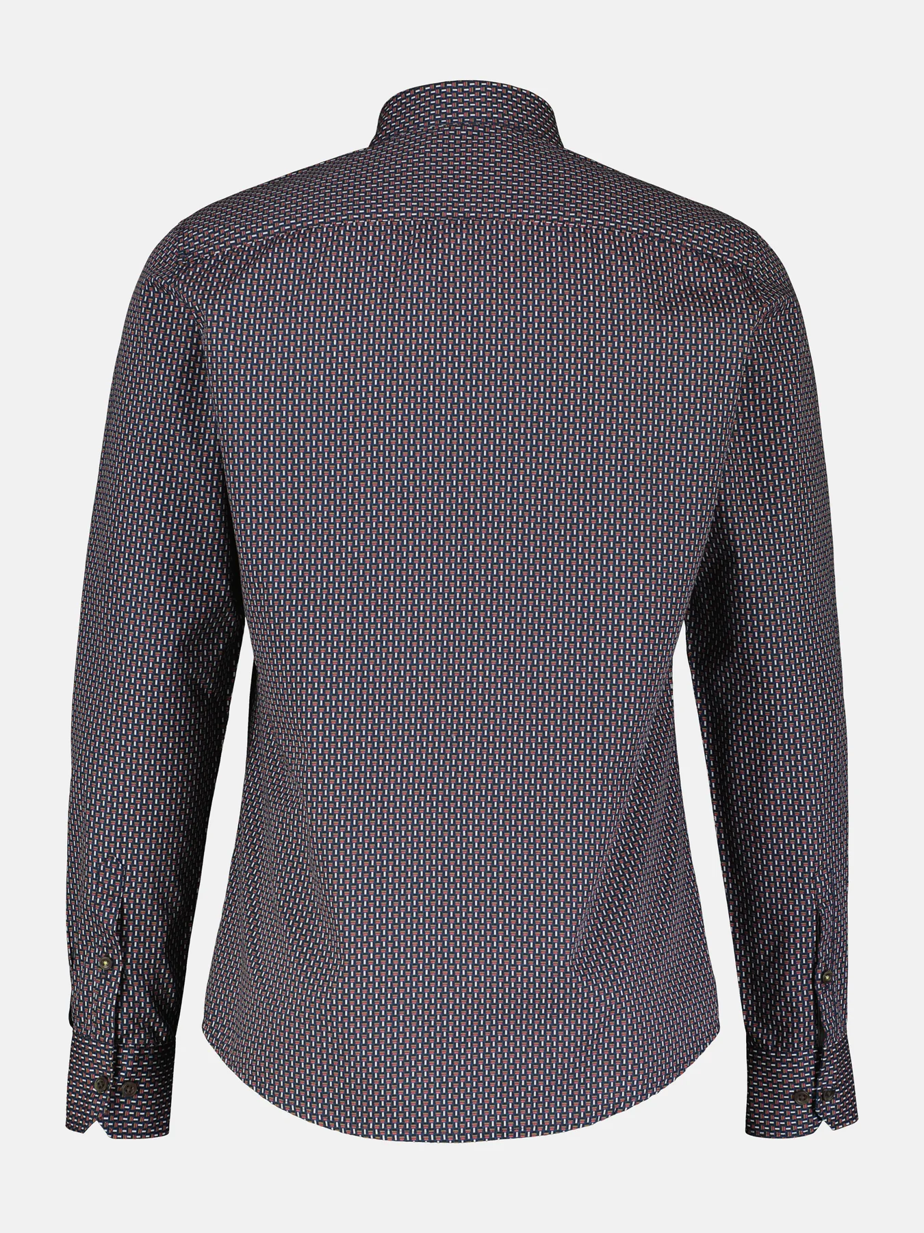 Lerros Overhemd met Geometrische Print - Classic Navy