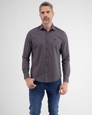 Lerros Geometric Print Shirt - Classic Navy