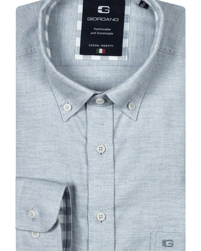 Giordano Button-Down Overhemd - Light Blue