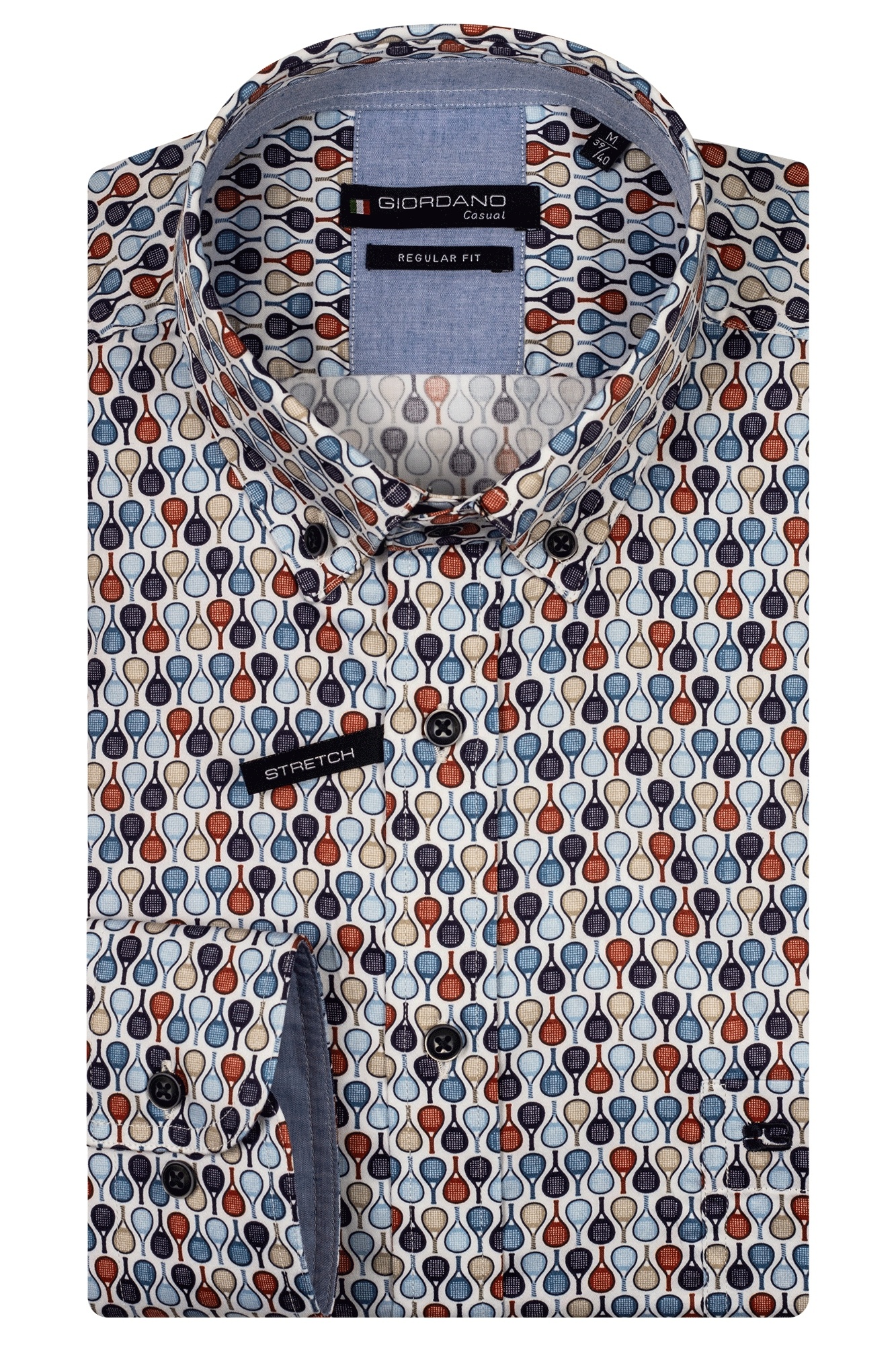 Giordano Racket Stretch Shirt - Red