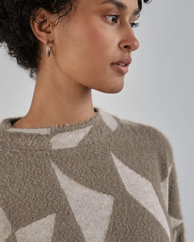 Street One Pluizig Shirt - Rich Mocca