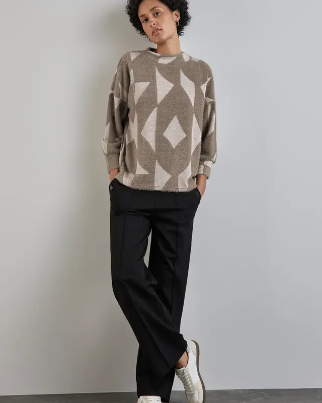 Street One Pluizig Shirt - Rich Mocca