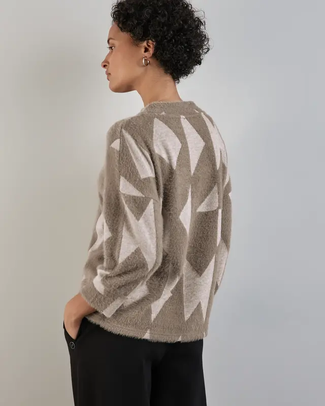 Street One Pluizig Shirt - Rich Mocca