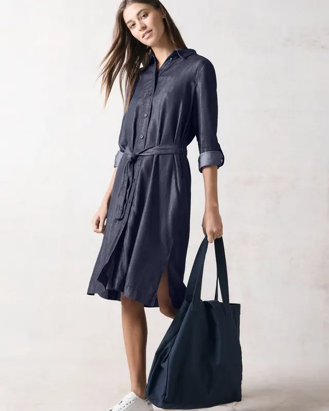 Cecil Lyocell Kleid - Dark Blue Wash