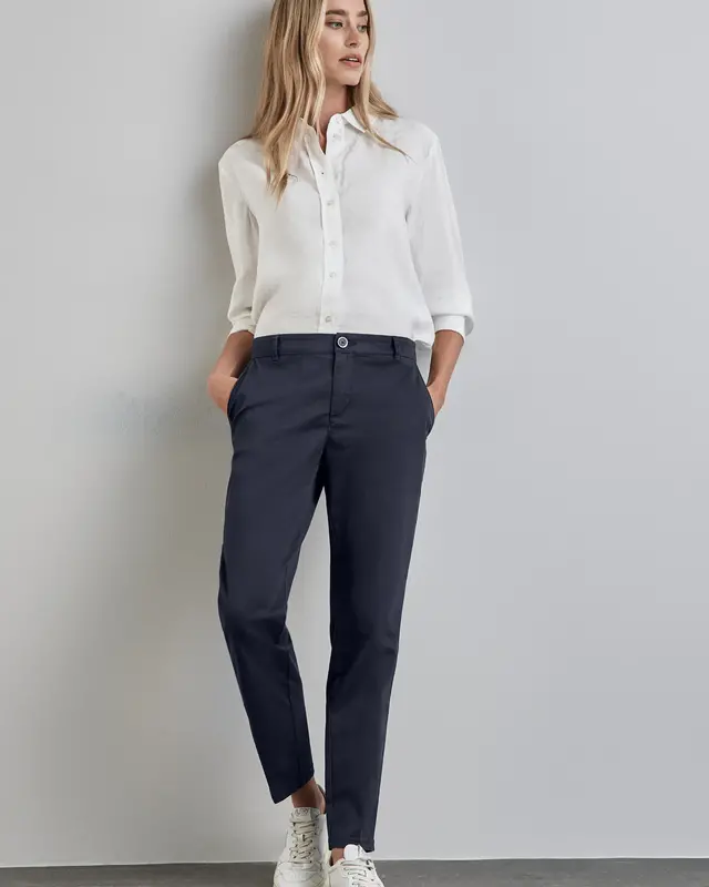 Street One Weiche Chino - Night Sky Blue