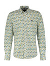 Lerros Print Overhemd met Stretch - White