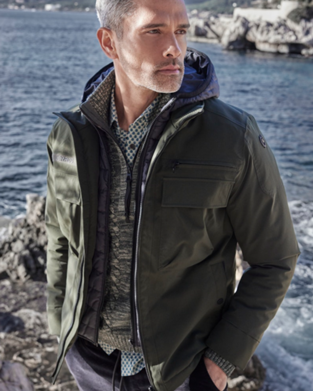 Lerros 2-in-1-Jacke mit Kapuze - Olive